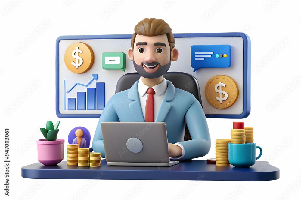 Remote Collaboration in Finance: Financial Officer Strategizing Financial Goals in Video Conference with Colleagues - Modern Business Communication Concept Captured in Candid Image Remote Collaboration in Finance: Financial Officer Strategizing Financial Goals in Video Conference with Colleagues - Modern Business Communication Concept Captured in Candid Image