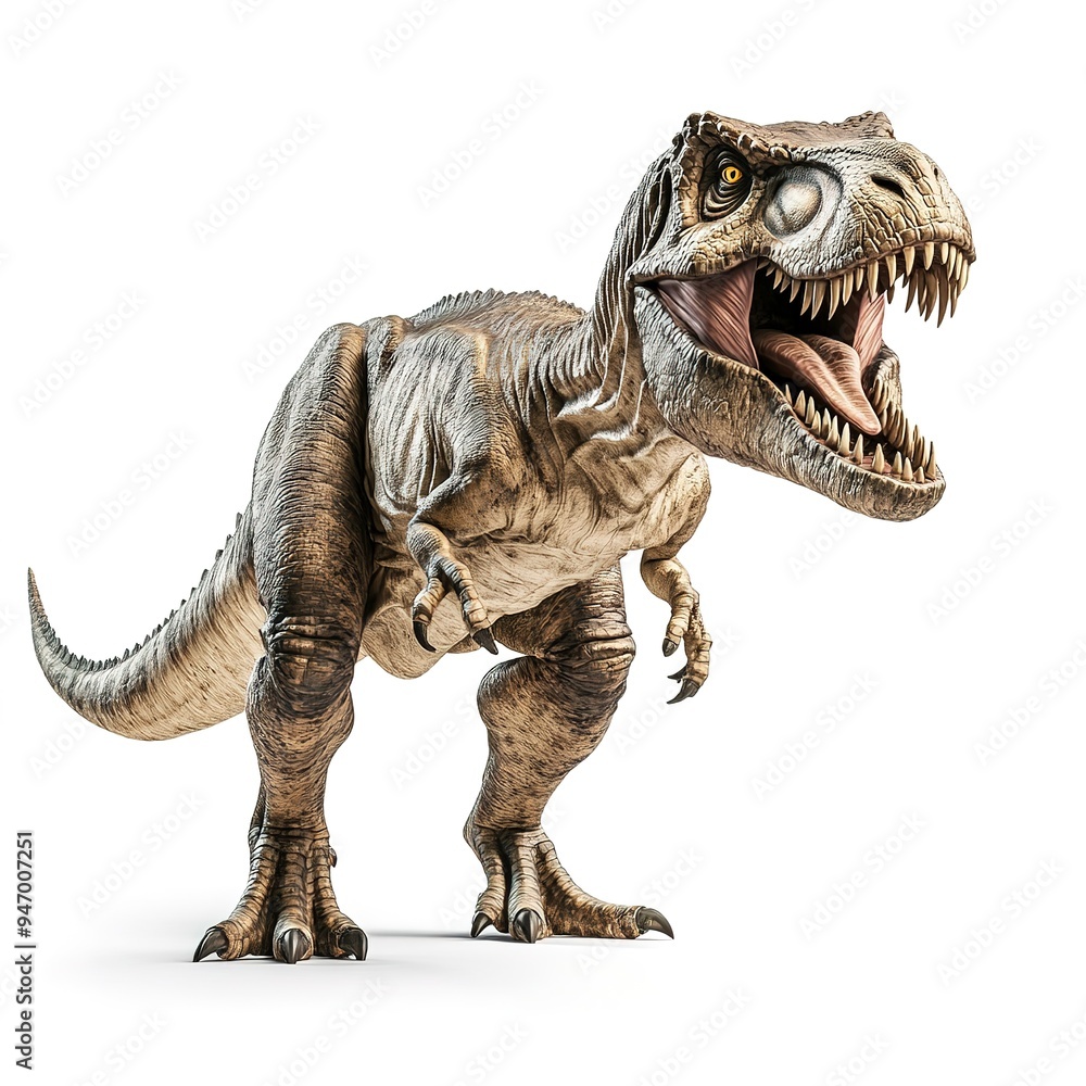 Tyrannosaurus Rex Isolated on white Background Tyrannosaurus Rex Isolated on white Background