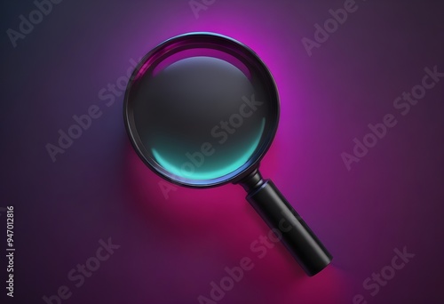 Magnifying Glass Illustration 3D Graphic Design Isolated Background