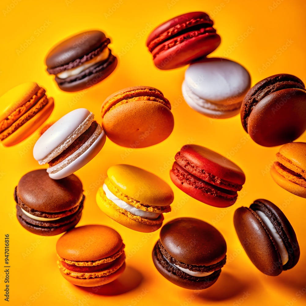 custom made wallpaper toronto digitalAssortment of different macaroons.