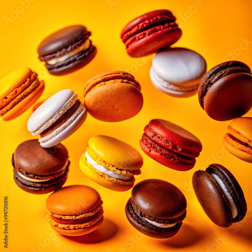 Wallpaper Mural Assortment of different macaroons. Torontodigital.ca