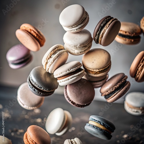 Wallpaper Mural Assortment of different macaroons. Torontodigital.ca