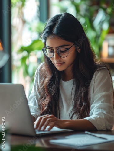 Busy Female Professional at Work