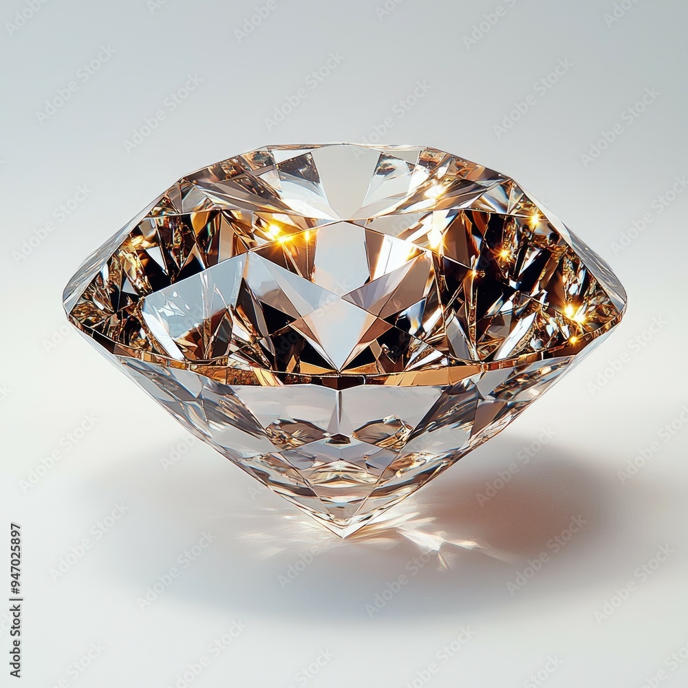 A Single Large, Sparkling Diamond A Single Large, Sparkling Diamond