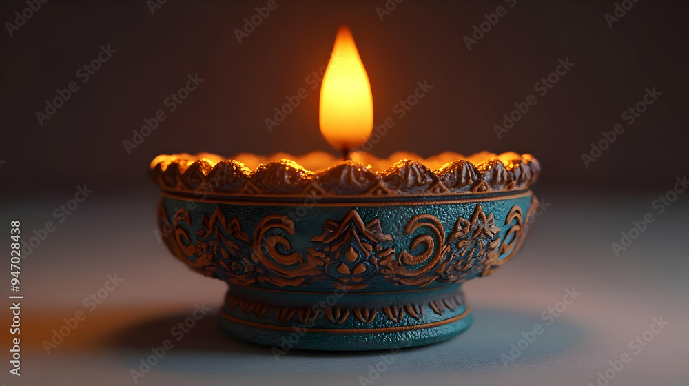 Vibrant Diwali Lamp and Bright Text 3D Icon on White Background, Pan Across Scene with Glowing Effects, Festive Festivity Isolated Concept Vibrant Diwali Lamp and Bright Text 3D Icon on White Background, Pan Across Scene with Glowing Effects, Festive Festivity Isolated Concept
