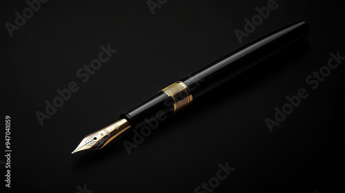 Wallpaper Mural Elegant Black Fountain Pen Torontodigital.ca