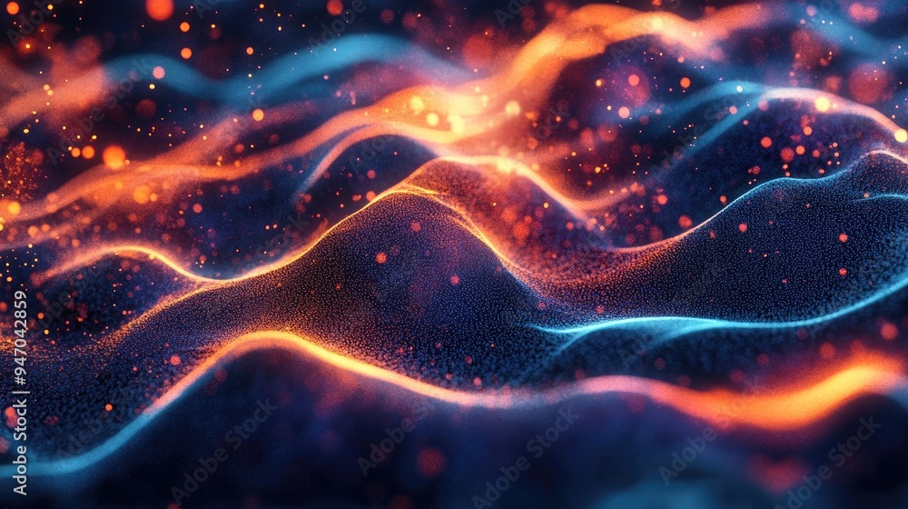 Abstract Glowing Waves Abstract Glowing Waves