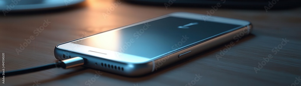Power bank with cable charging a smartphone, with a focus on portability Power bank with cable charging a smartphone, with a focus on portability