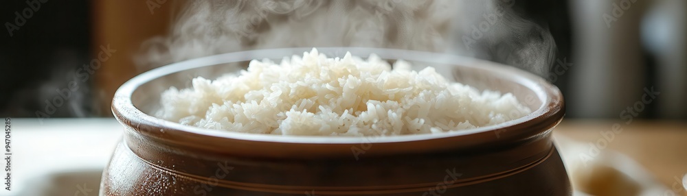 Rice cooker with rice steaming, with a focus on simplicity Rice cooker with rice steaming, with a focus on simplicity
