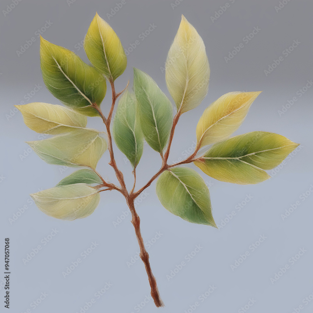 Fototapeta premium leaves on a branch
