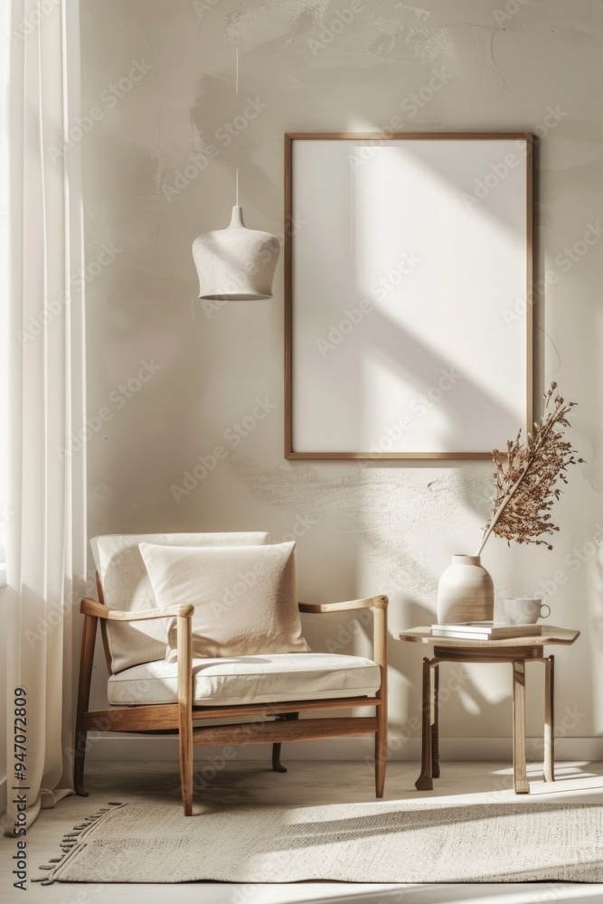 Cozy living space with two chairs and a table Cozy living space with two chairs and a table