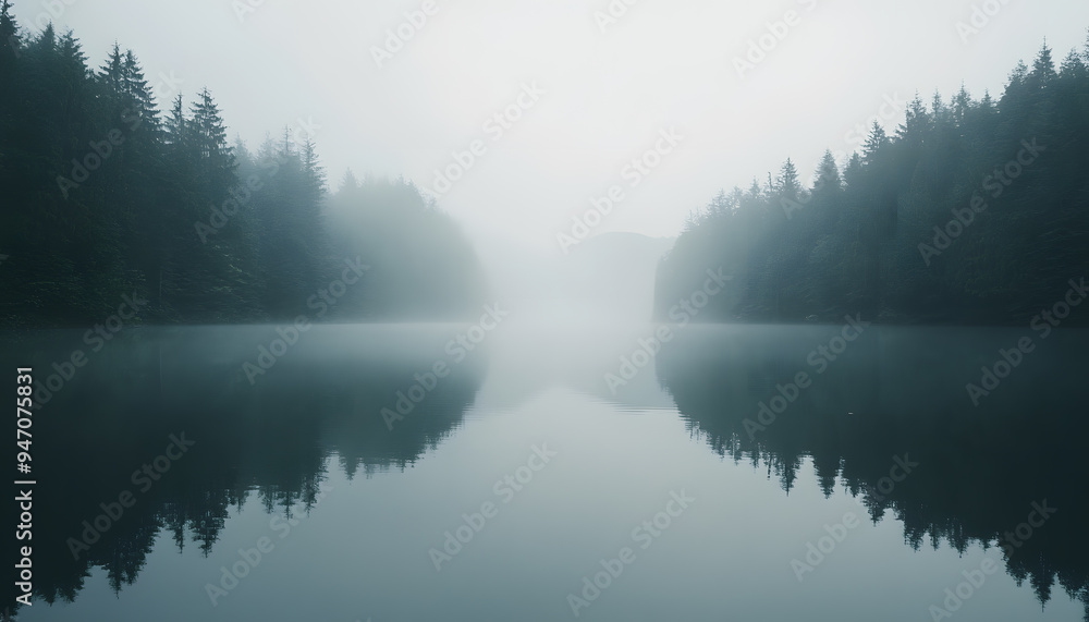 Fototapeta premium A short, inspirational quote or a single word in a clean, minimalist font, placed in the center of the wallpaper