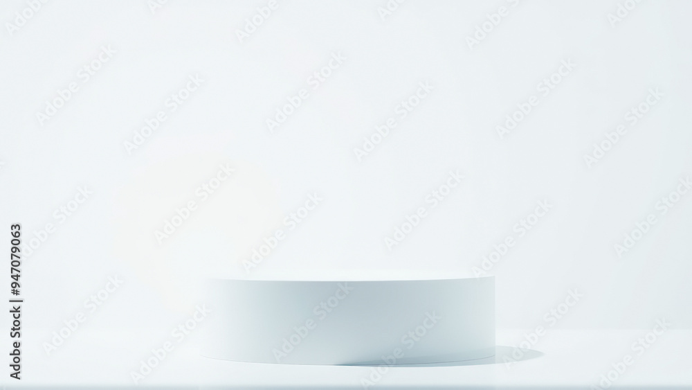Simple White Product Display Platform Simple White Product Display Platform