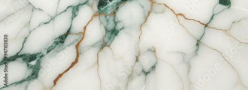 White marble green pattern luxury texture for do ceramic kitchen light white tile background stone wall granite floor natural seamless style vintage for interior decoration and outside.	