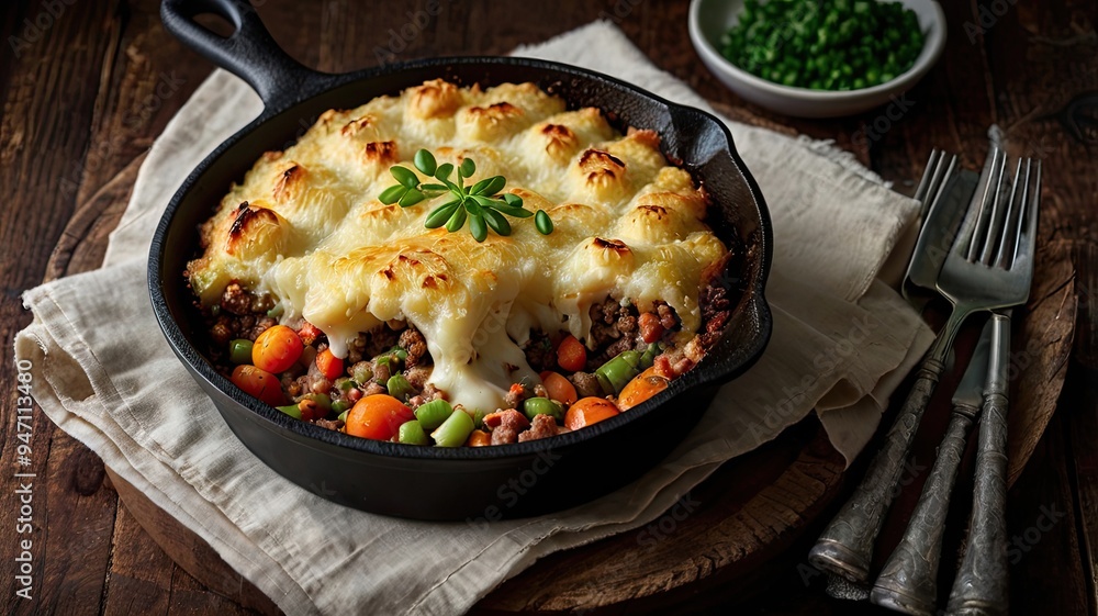 A delectably aromatic Skillet Shepherd's Pie A delectably aromatic Skillet Shepherd's Pie
