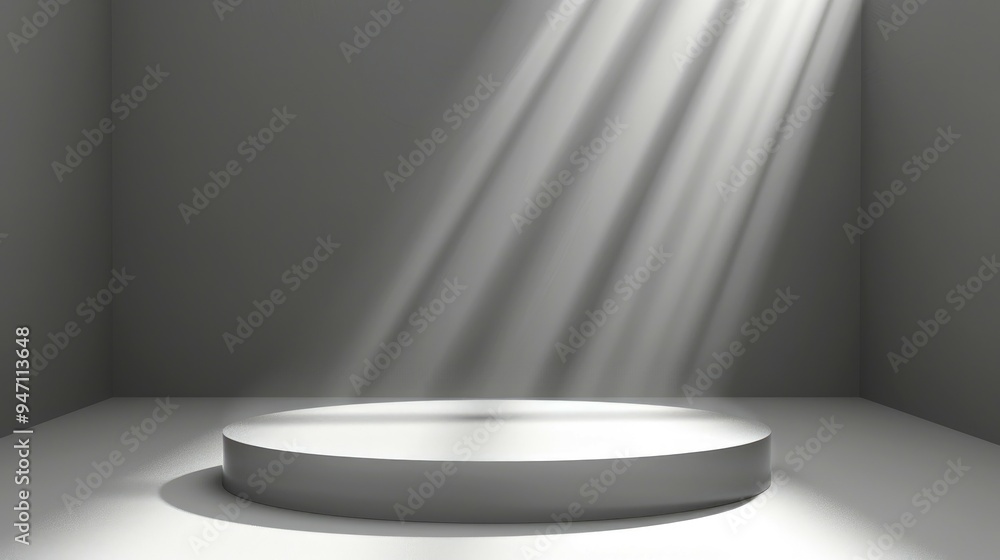 Circular Platform Illuminated by Light Rays in a Corner Circular Platform Illuminated by Light Rays in a Corner