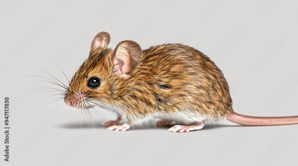 A Close-Up of a Small Mouse A Close-Up of a Small Mouse