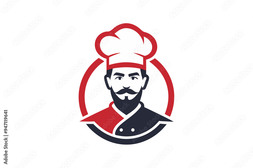 Chef logo illustration Chef logo illustration