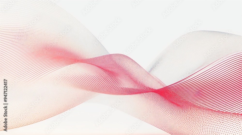 Abstract wavy lines in shades of red and white Abstract wavy lines in shades of red and white