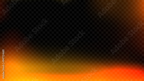 Warm light leak effect background. Saturated retro film overlay. Old photo filter template. Vintage exposed lens flare texture backdrop. Blurry gradient photographic wallpaper. Vector burn film effect