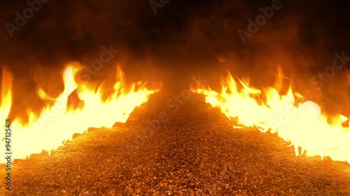 Energy Burst Leaves Lines Of Fire Scifi Event