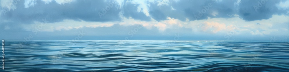 Fototapeta premium Serene atmosphere on the sea