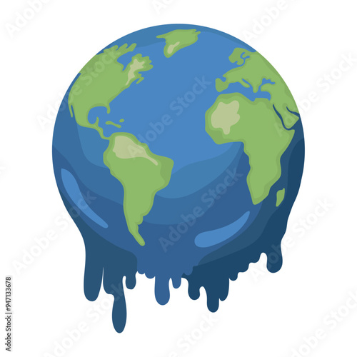 global warming melting earth