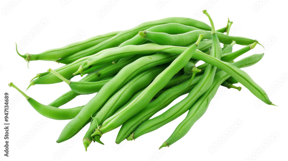 Green beans pea isolated on white background Green beans pea isolated on white background