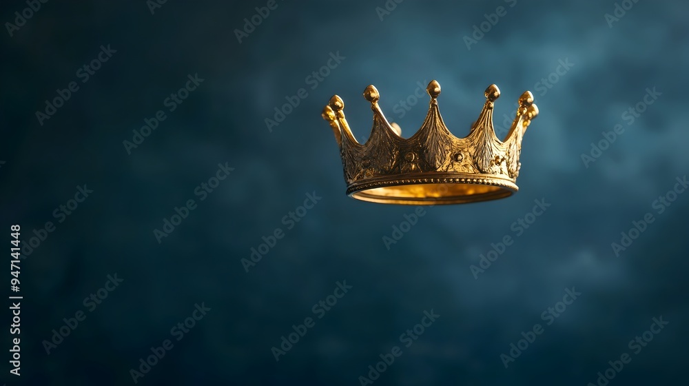 Floating Crown A Conceptual Depicting a Crown Suspended in the Air Representing the Idea of Success Accomplishment and Prestige Floating Crown A Conceptual Depicting a Crown Suspended in the Air Representing the Idea of Success Accomplishment and Prestige