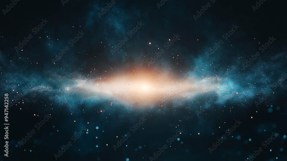 Fototapeta premium high-energy stage with pulsating light effects