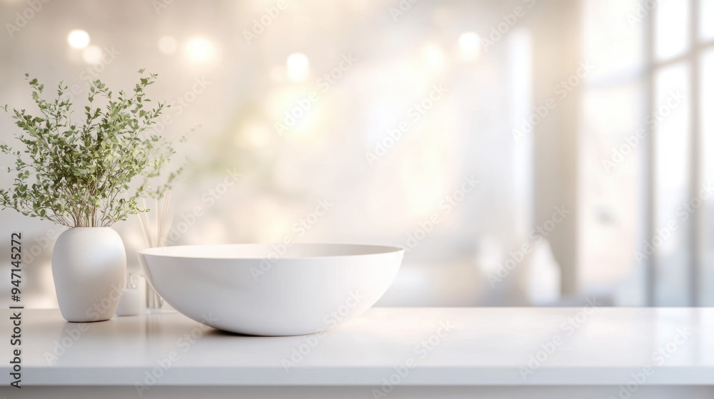 White Tabletop Display.