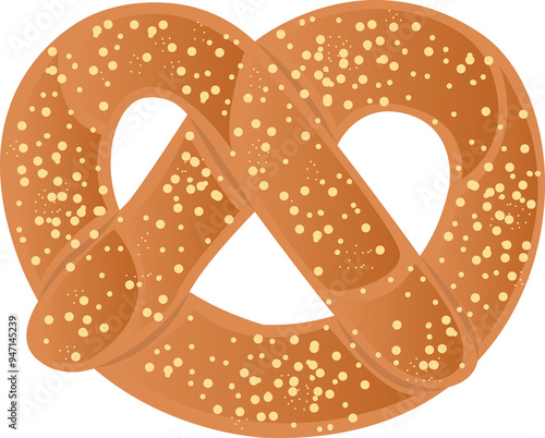Homemade soft pretzel