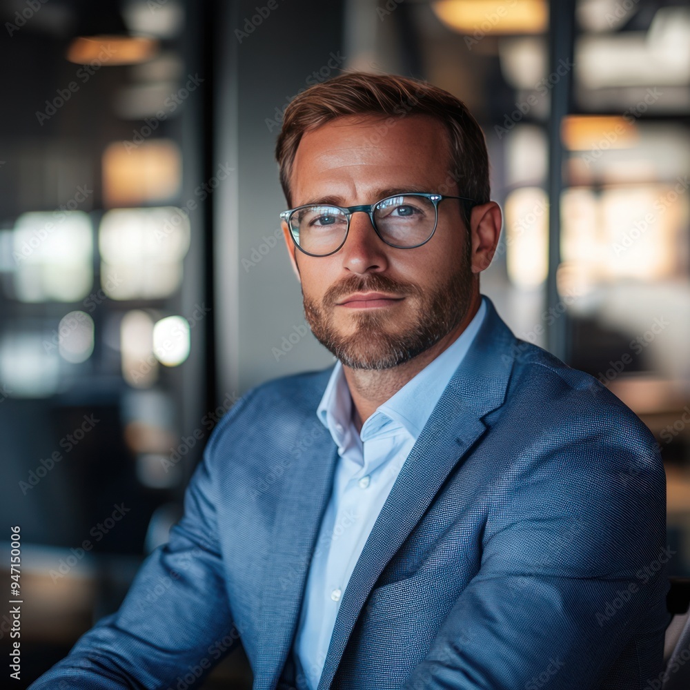 Fototapeta premium Business executive driving company innovation and growth