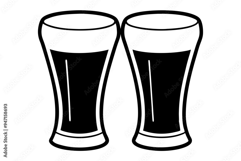 beer silhouette, Two glasses of beer, beer glass bottle icon symbol. beer vector illustration
beer silhouette, Two glasses of beer, beer glass bottle icon symbol. beer vector illustration