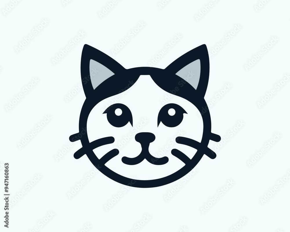 Cat logo design icon symbol vector illustration Cat logo design icon symbol vector illustration