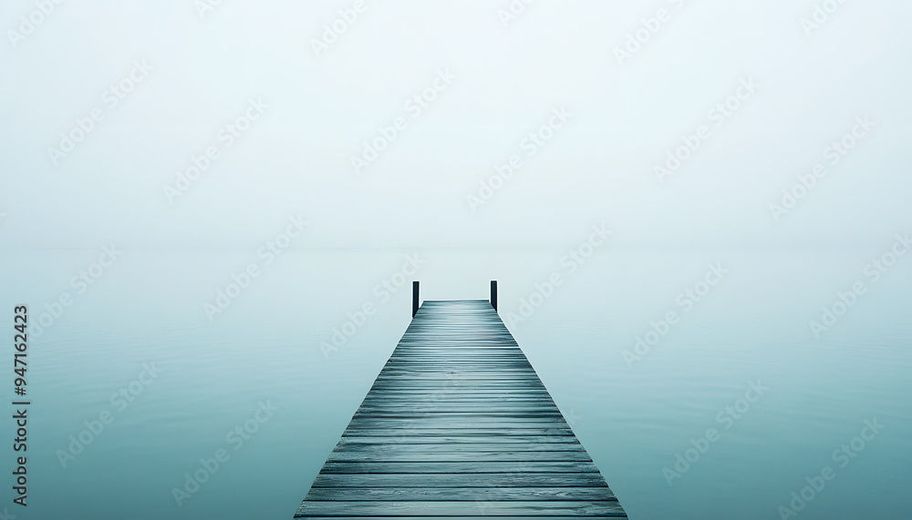 Fototapeta premium A short, inspirational quote or a single word in a clean, minimalist font, placed in the center of the wallpaper