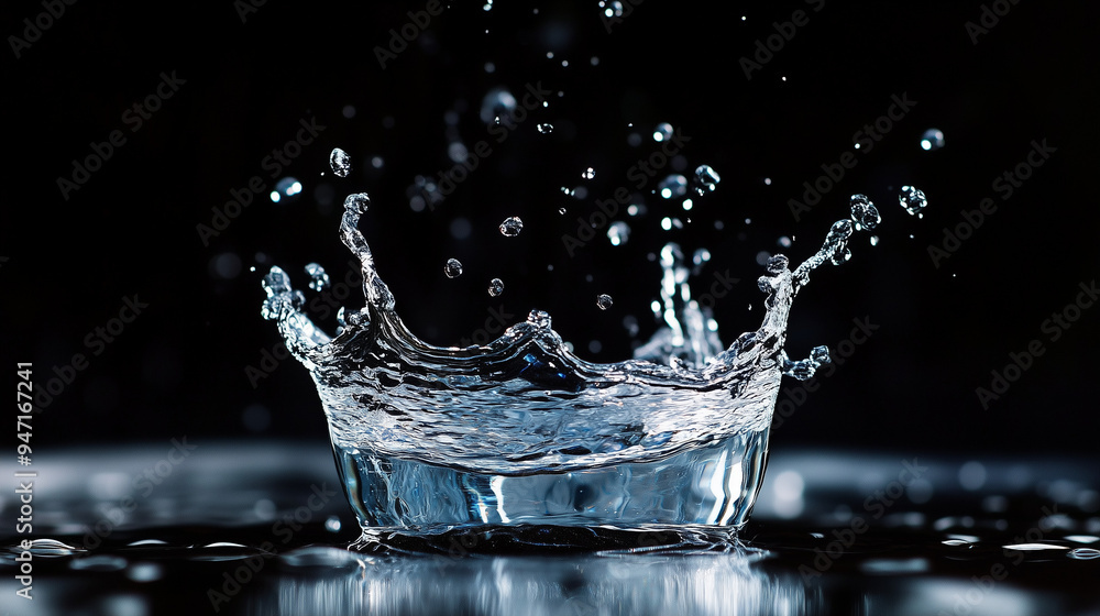 splash water at black background without shadow
splash water at black background without shadow