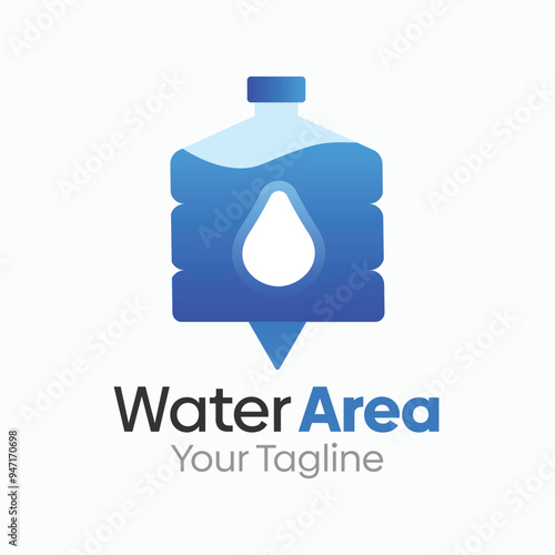 Water Area Logo Design Template. Good for Business, Agency, Community and Organization