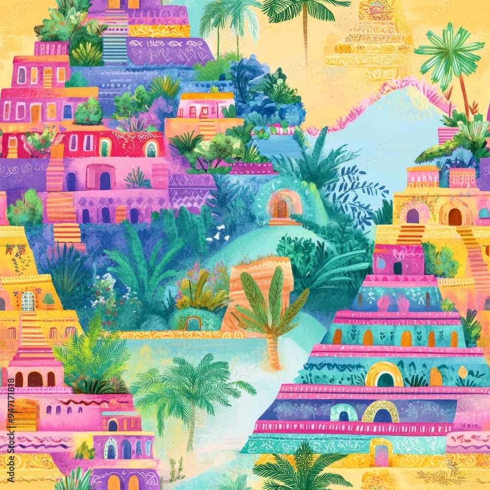Whimsical Boho Zen Ziggurat: A Fusion of Zen Architecture and Bohemian Artistry Whimsical Boho Zen Ziggurat: A Fusion of Zen Architecture and Bohemian Artistry