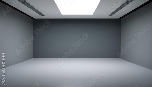 Wallpaper Mural A dark room with a light that is on the wall 1 Torontodigital.ca