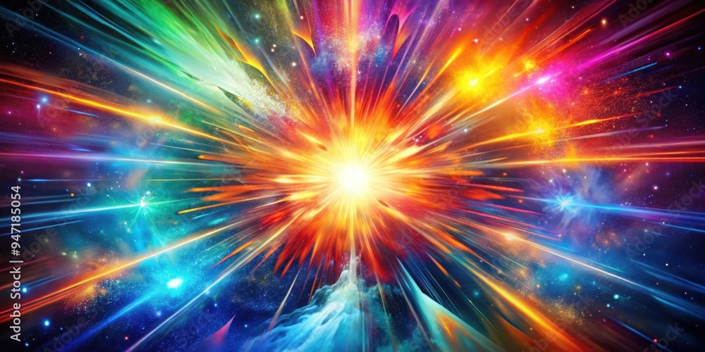 Vibrant explosion of cosmic energy, featuring bright colors and dynamic movement, cosmic, energy, vibrant, explosion Vibrant explosion of cosmic energy, featuring bright colors and dynamic movement, cosmic, energy, vibrant, explosion