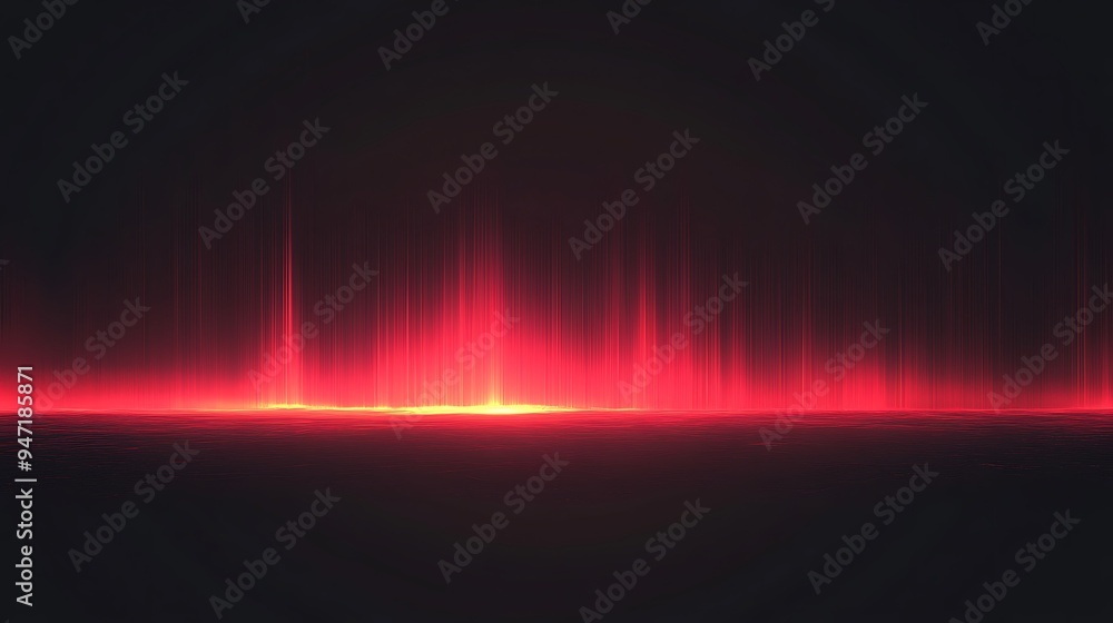 Abstract Red and Yellow Light Streaks on a Dark Background Abstract Red and Yellow Light Streaks on a Dark Background