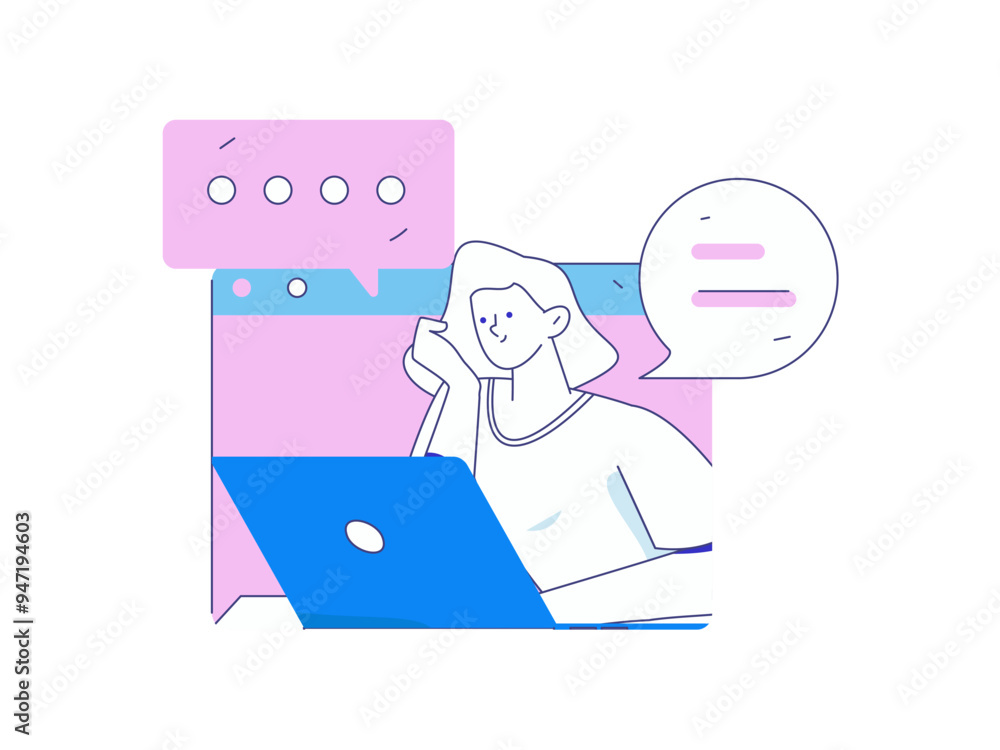 Flat vector illustration of business people operating work scene
Flat vector illustration of business people operating work scene