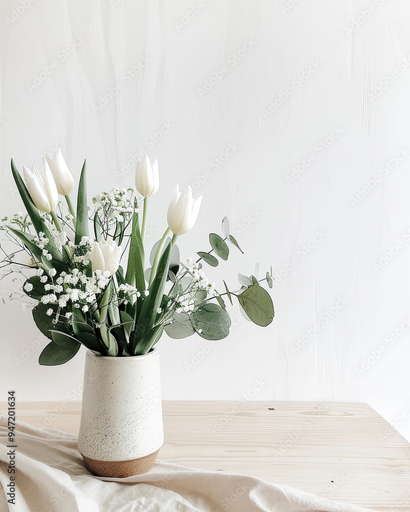 Scandinavian Simplicity: Elegant Floral Arrangement Scandinavian Simplicity: Elegant Floral Arrangement