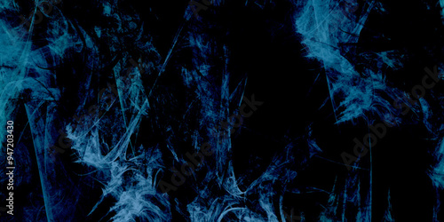 Abstract background with Scary blue and black horror background. Textured Smoke. Old vintage retro blue background texture. Abstract Watercolor blue grunge background painting. vector illustration.