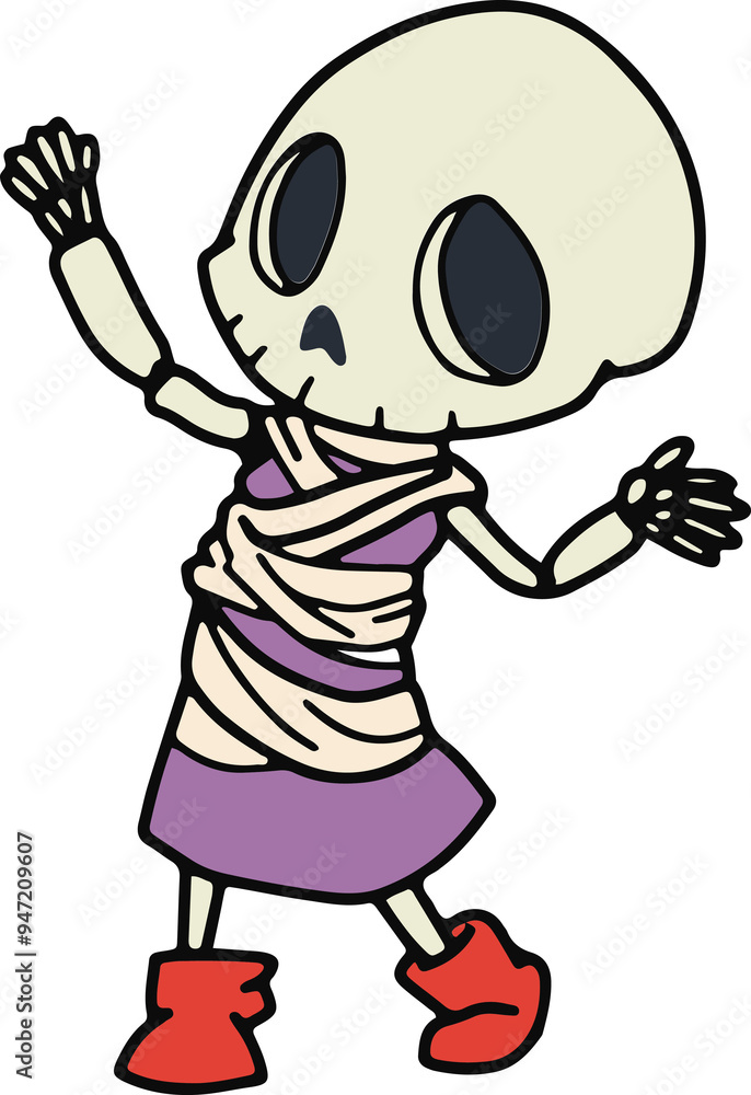 Obraz premium Cute Ghost Halloween slogan retro design t-shirt design. Illustration Halloween card