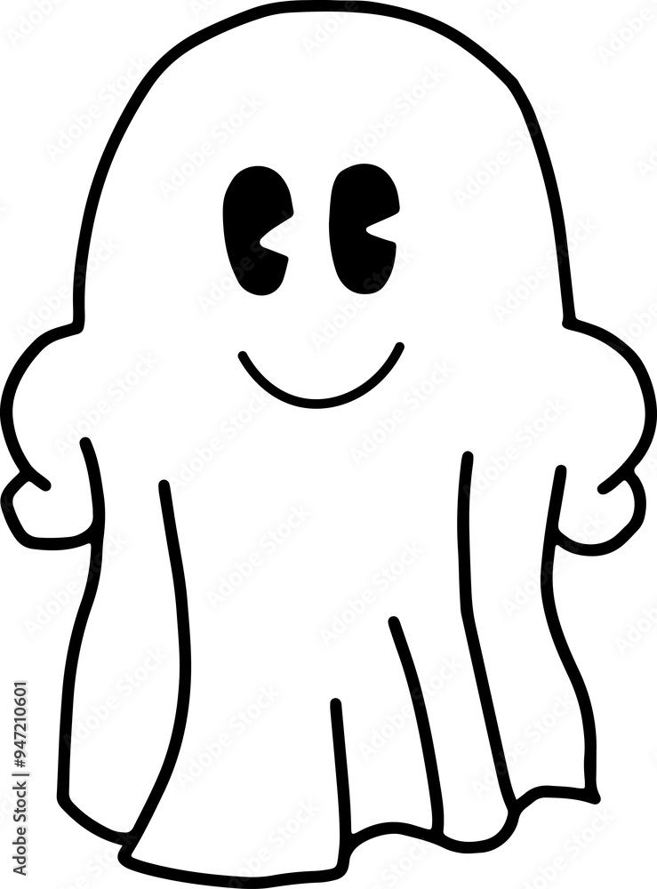 Cute Ghost Halloween slogan retro design t-shirt design. Illustration Halloween card Cute Ghost Halloween slogan retro design t-shirt design. Illustration Halloween card
