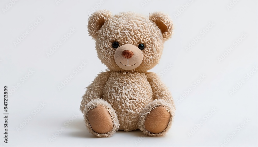 Obraz premium Fluffy teddy bear , generative ai 