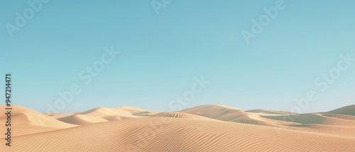 photography of a desert with a clear blue sky