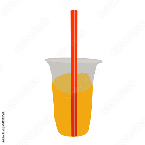 glass with orange juice